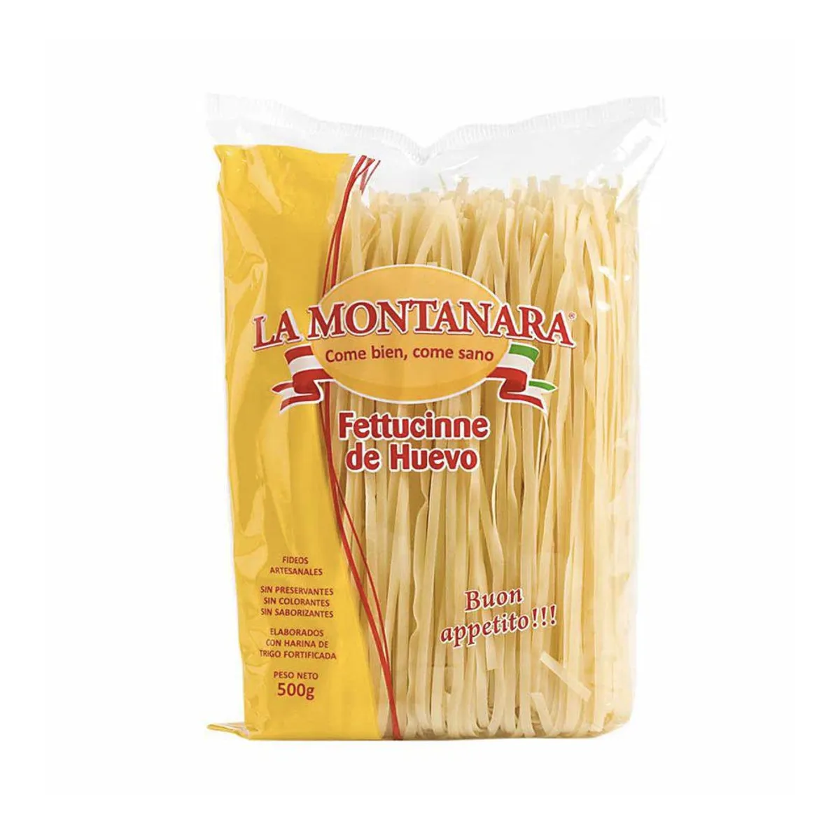 MONTANARA - Fideo Fetuccini de Huevo Montanara Bolsa 500 g