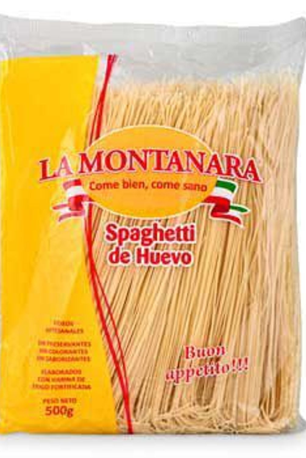 MONTANARA - Fideo Spaghetti al Huevo Montanara Bolsa 500 g