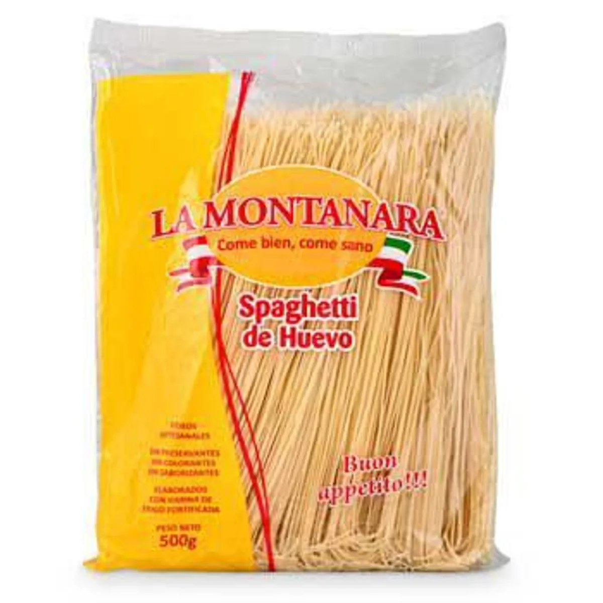 MONTANARA - Fideo Spaghetti al Huevo Montanara Bolsa 500 g