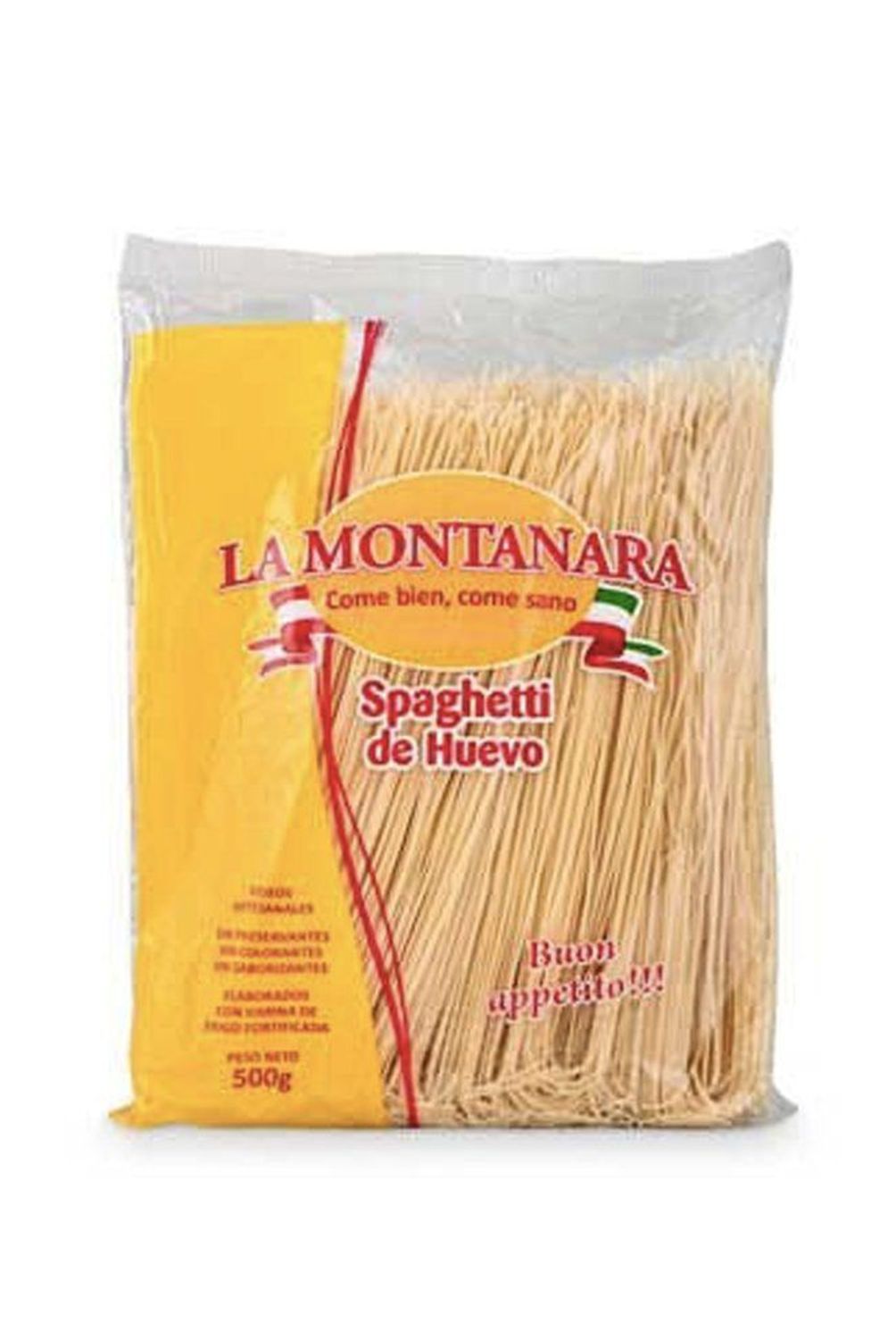 MONTANARA - Fideo Spaghetti al Huevo Montanara Bolsa 500 g
