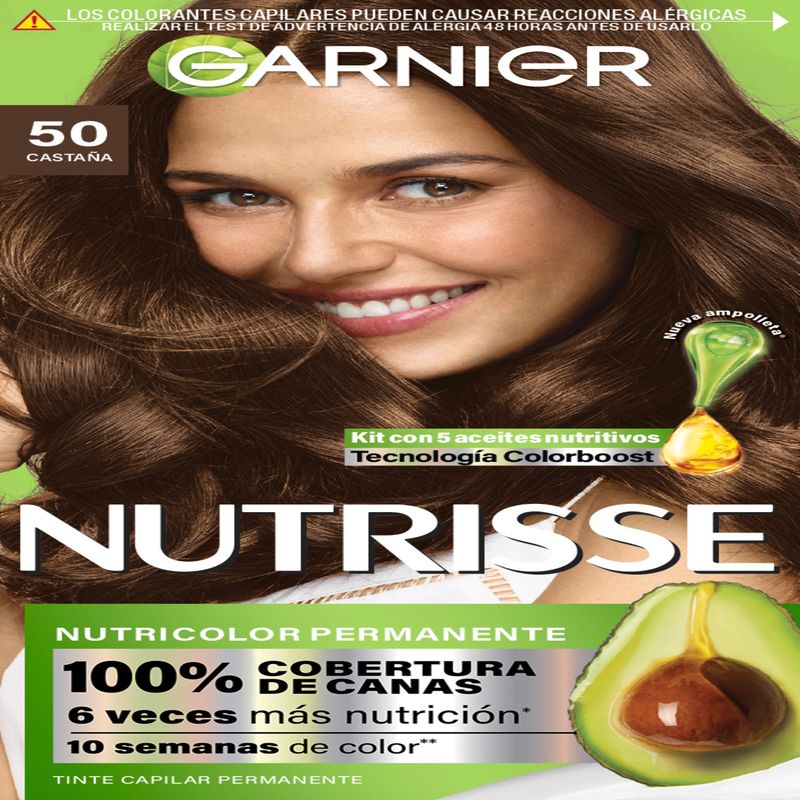 NUTRISSE - Tinte Para Cabello 50 Castaña Nutrisse 1 Kit