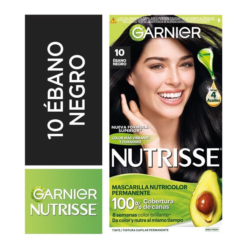 NUTRISSE - Kit Tinte Capilar Nutrisse Tono 10 Ebano Negro