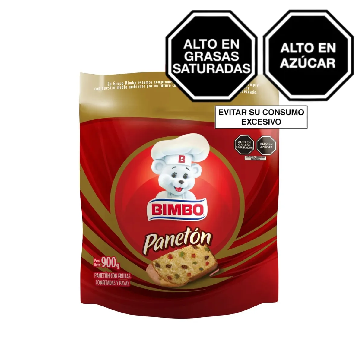 BIMBO - Panetón Bimbo Bolsa 900 g