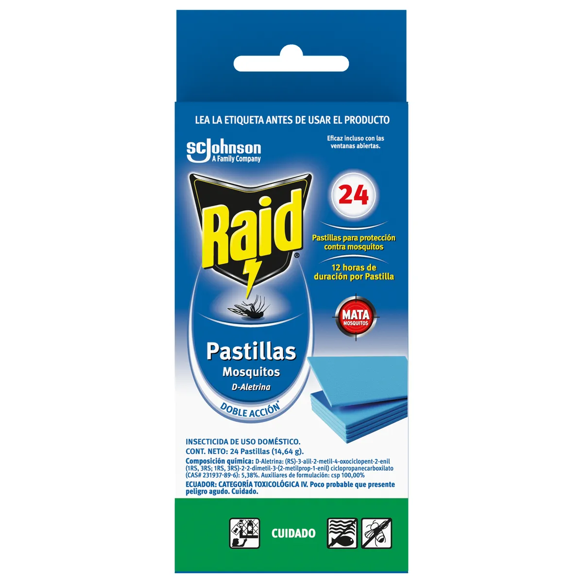RAID - Repuesto Pastillas Raid Caja 24 Und