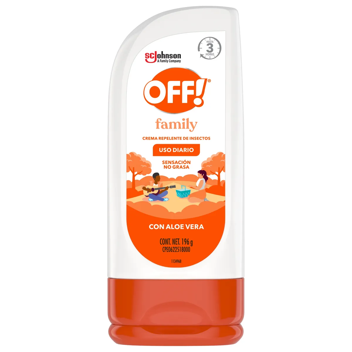 OFF - Repelente en Crema OFF Aloe Vera Envase 196 g
