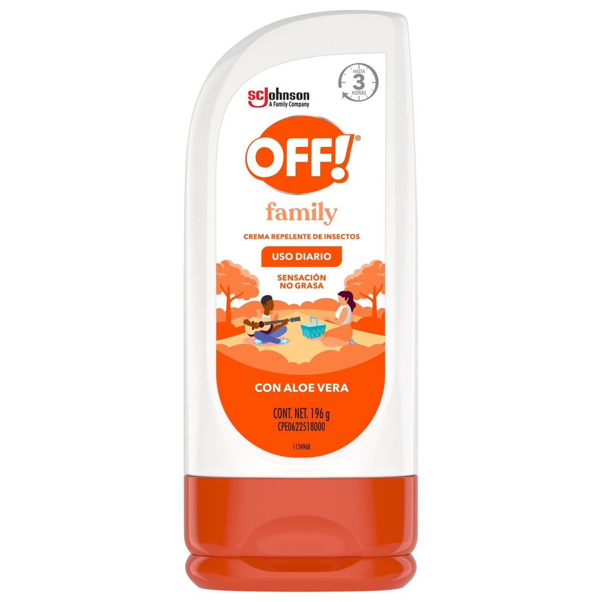 OFF - Repelente en Crema OFF Aloe Vera Envase 196 g