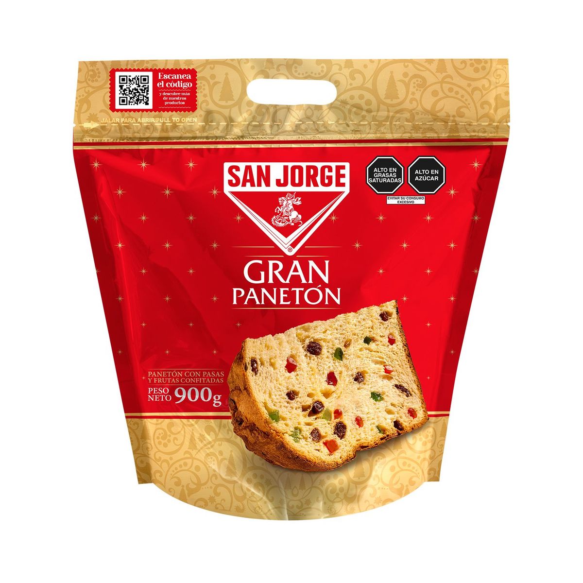 SAN JORGE - Panetón San Jorge en Bolsa 900 g