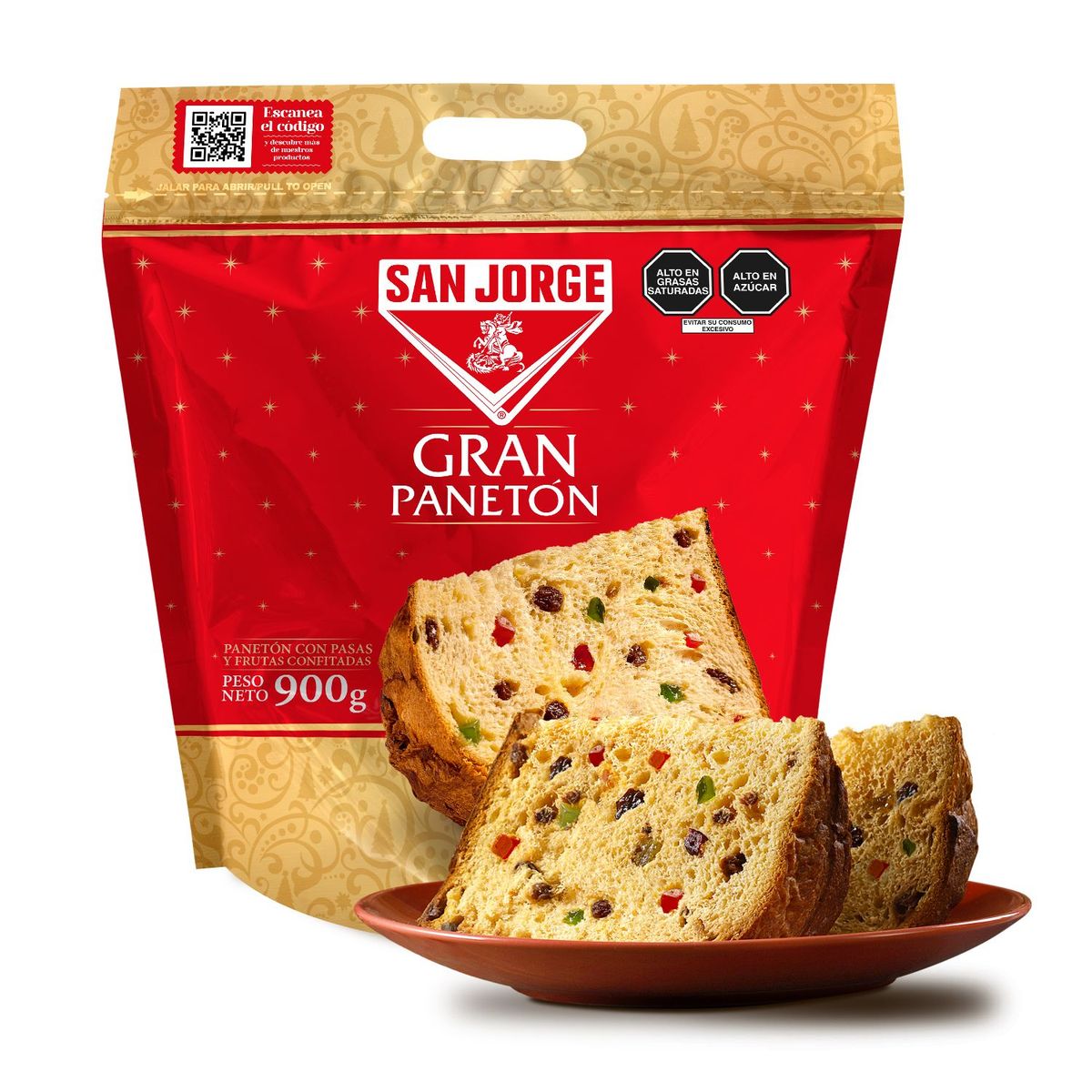 SAN JORGE - Panetón San Jorge en Bolsa 900 g
