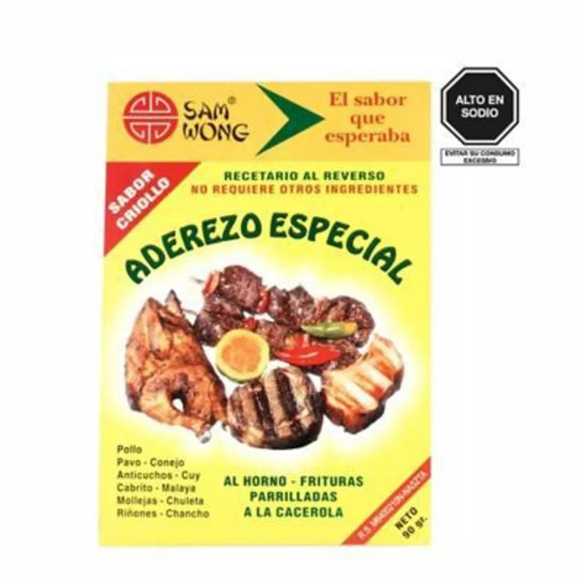 SAM WONG - Aderezo Especial Sam Wong Caja 90 g