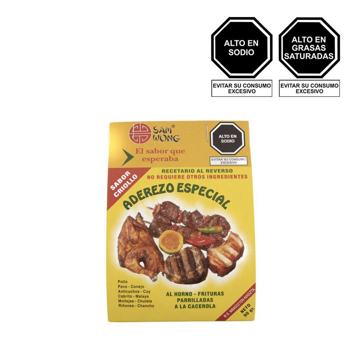 SAM WONG - Aderezo Especial Sam Wong Caja 90 g