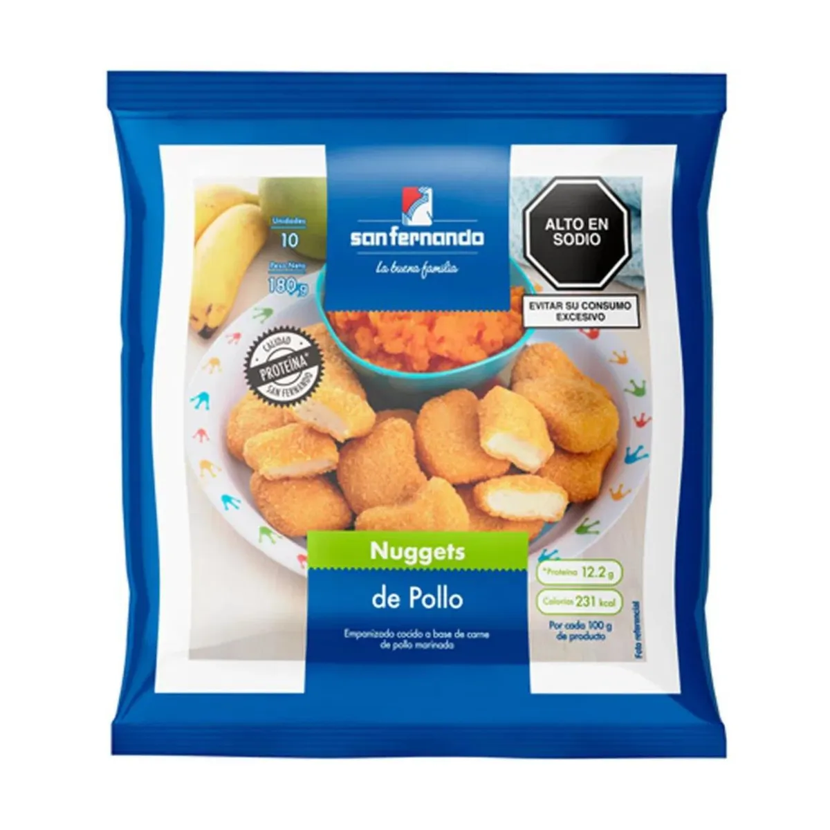 SAN FERNANDO - Nuggets de Pollo San Fernando Empaque 180 g