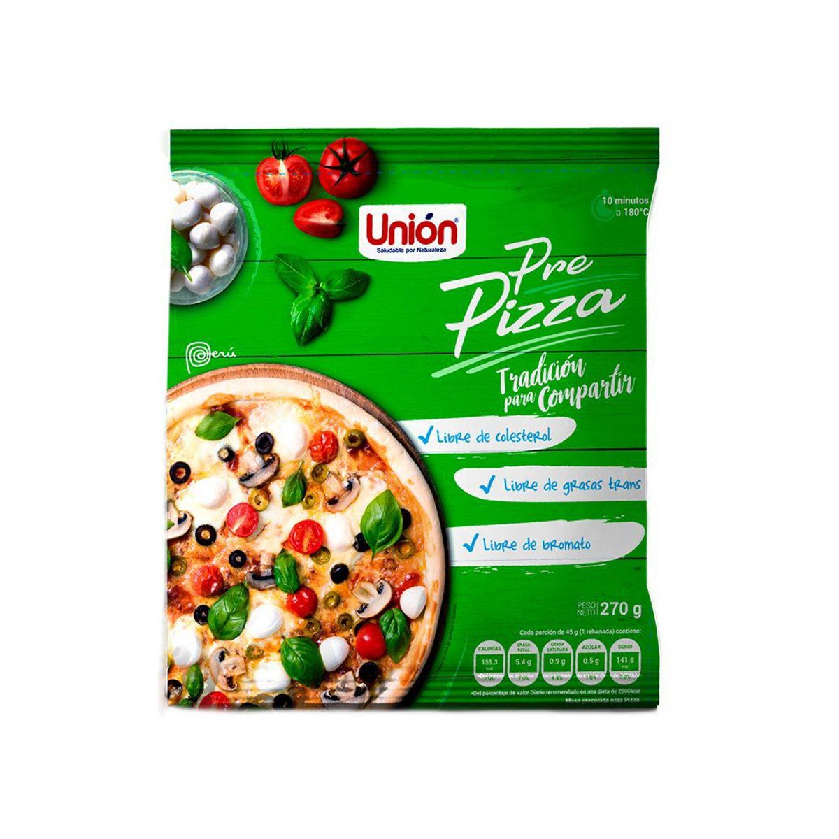 UNION - Pre Pizza Unión Bolsa 270 g