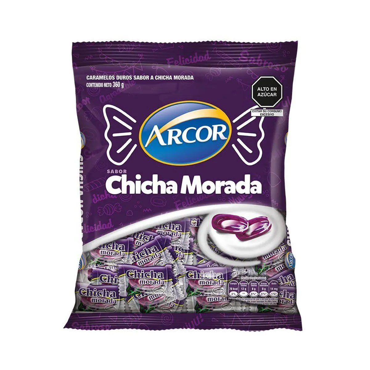 ARCOR - Caramelo de Chicha Morada Arcor Bolsa 360 g