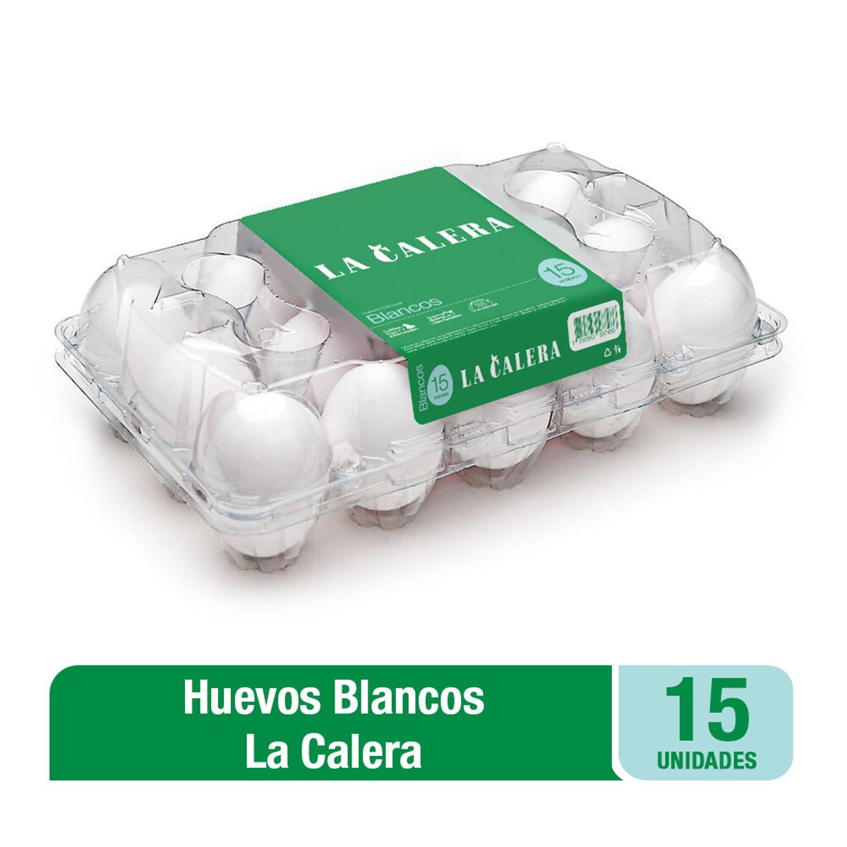 LA CALERA - Huevos Blancos La Calera Bandeja 15 Und