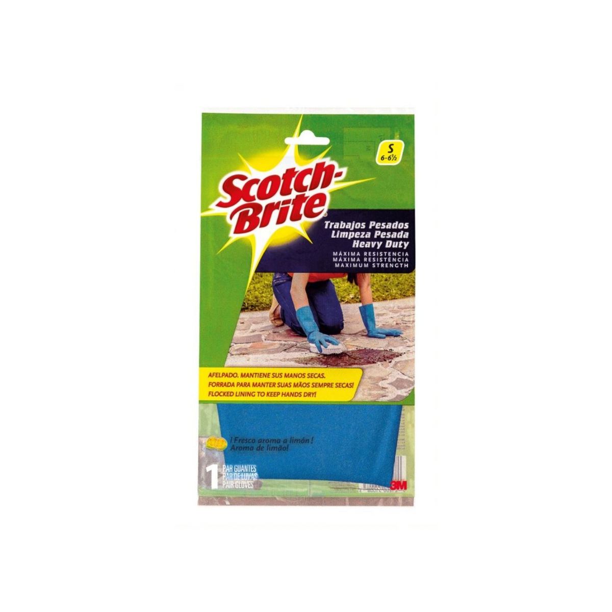 SCOTCH BRITE - Guantes Scotch Brite Trabajo Pesado Talla 6