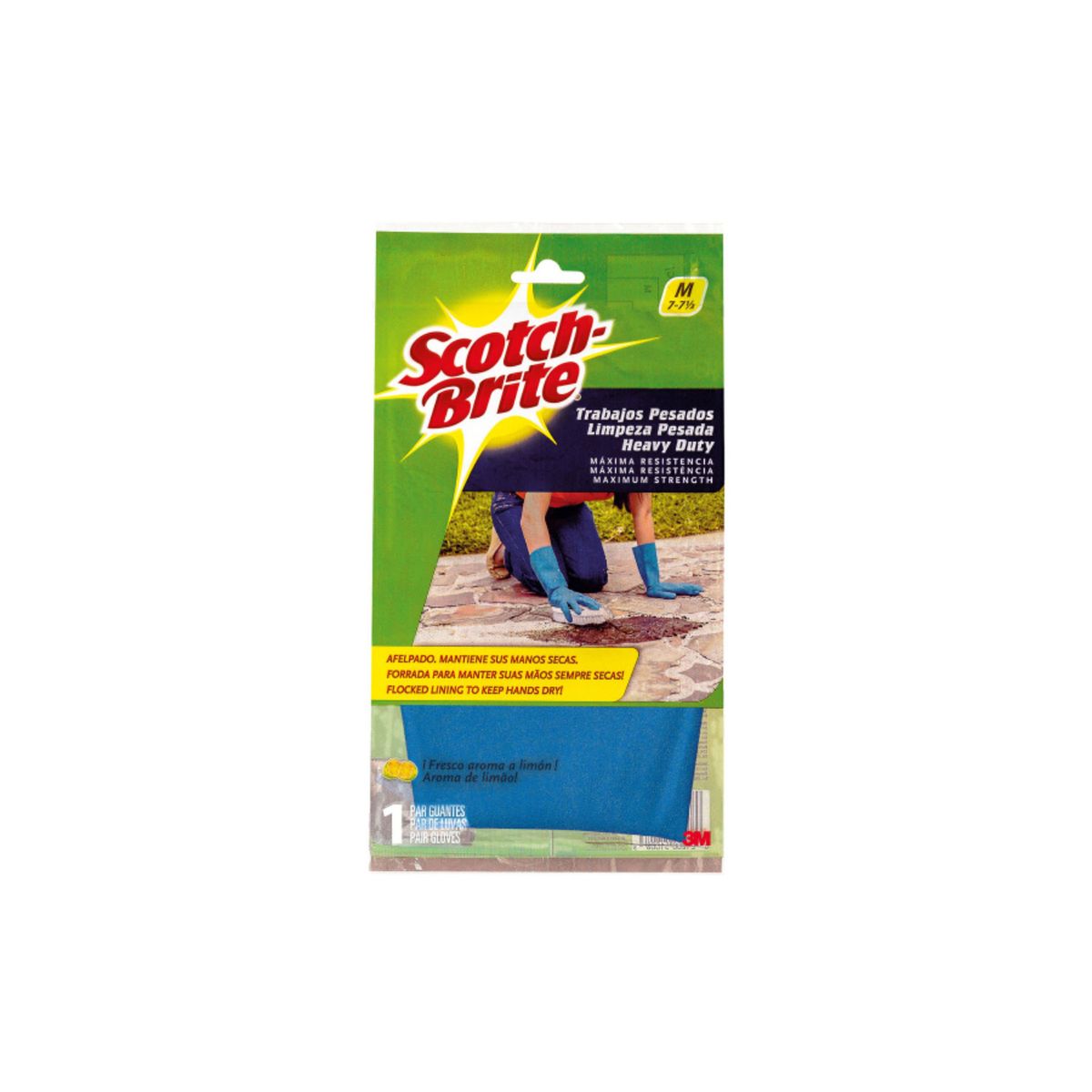 SCOTCH BRITE - Guantes Scotch Brite Trabajo Pesado Talla 7