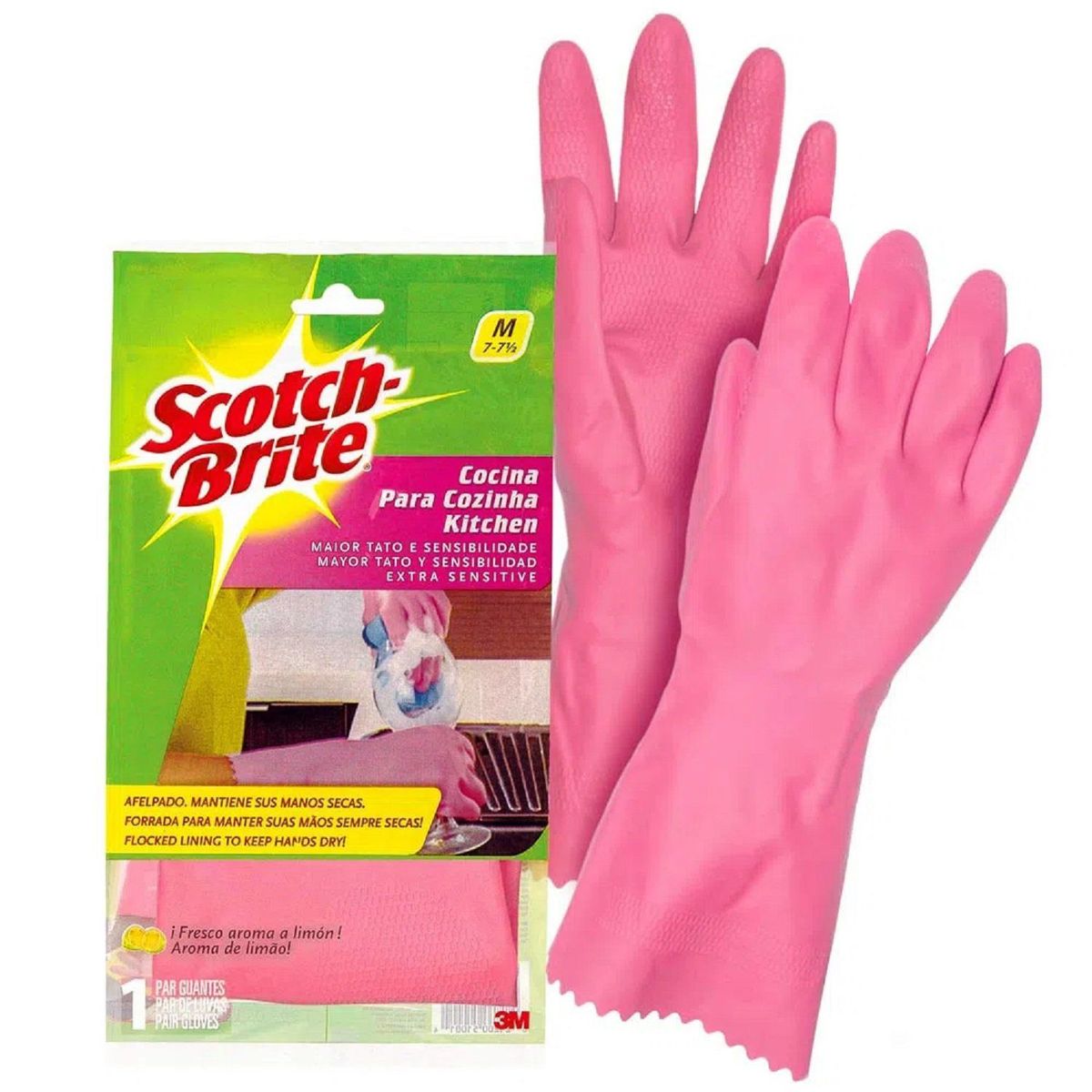 SCOTCH BRITE - Guantes de Cocina Scotch Brite Talla 7