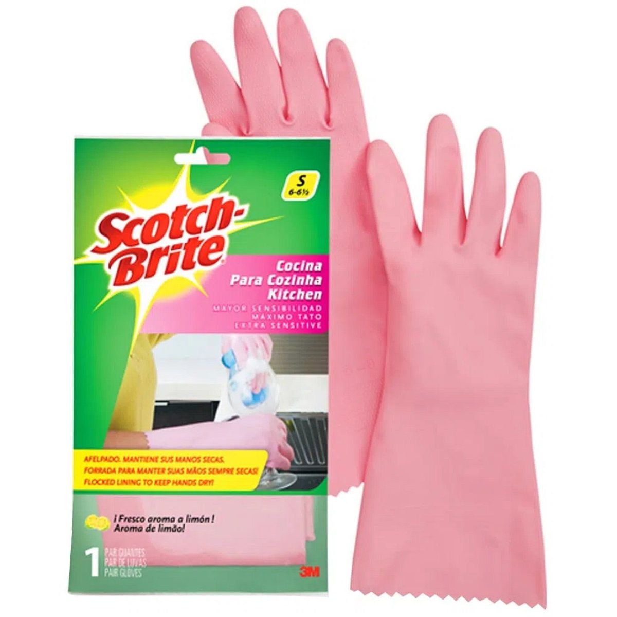 SCOTCH BRITE - Guantes de Cocina Scotch Brite Talla 6