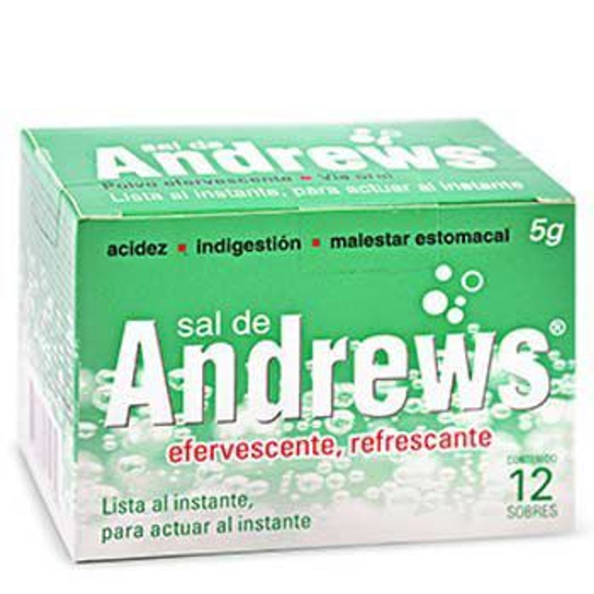 SAL DE ANDREWS - Efervescente Sal de Andrews Caja 12 Und