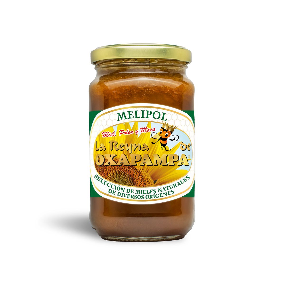 LA REINA DE OXAPAMPA - Miel Polen y Maca Melipol La Reyna de Oxapampa Envase 500 g