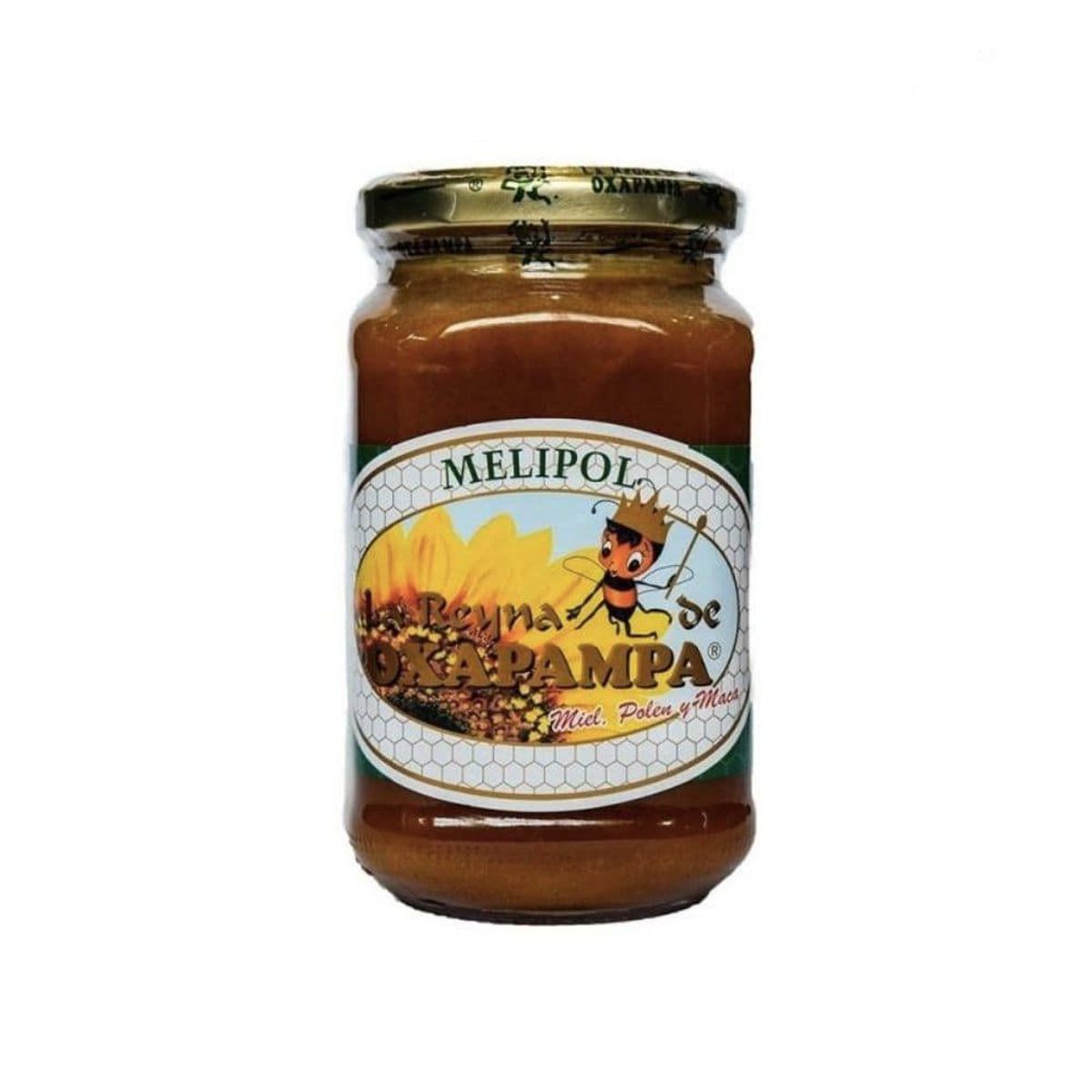 LA REINA DE OXAPAMPA - Miel Polen y Maca Melipol La Reyna de Oxapampa Envase 500 g