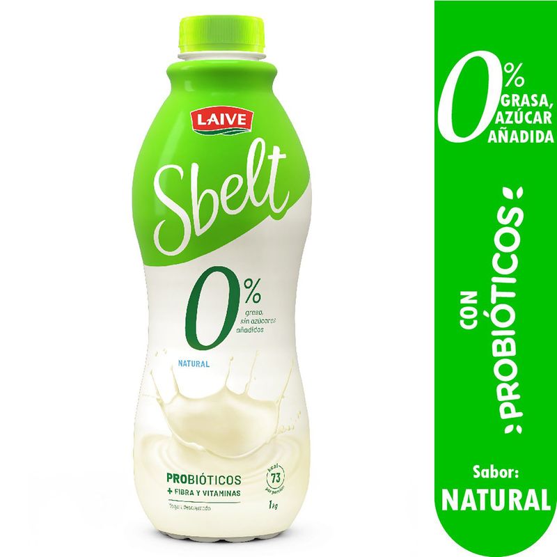 LAIVE - Yogurt Probiótico Sbelt Natural 1 kg