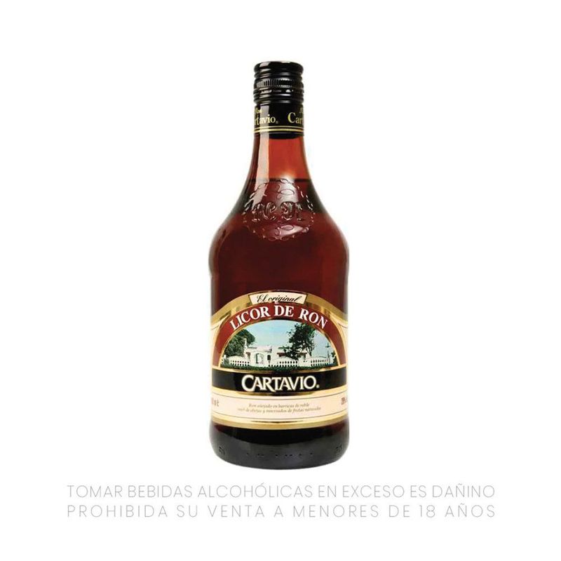 CARTAVIO - Licor de Ron Cartavio Botella 750 mL