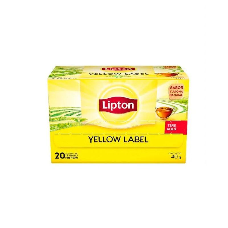 LIPTON - Té Negro Lipton Yellow Label 20 Filtrantes