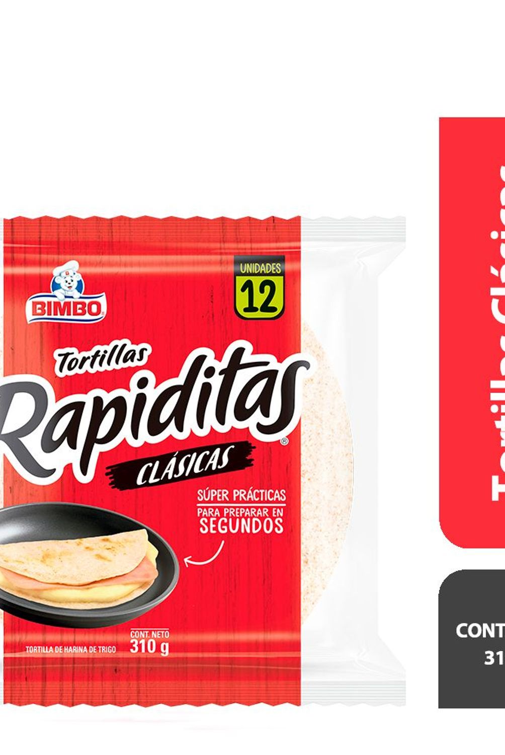 BIMBO - Tortillas Bimbo Rapiditas Clásicas Bolsa 310 g