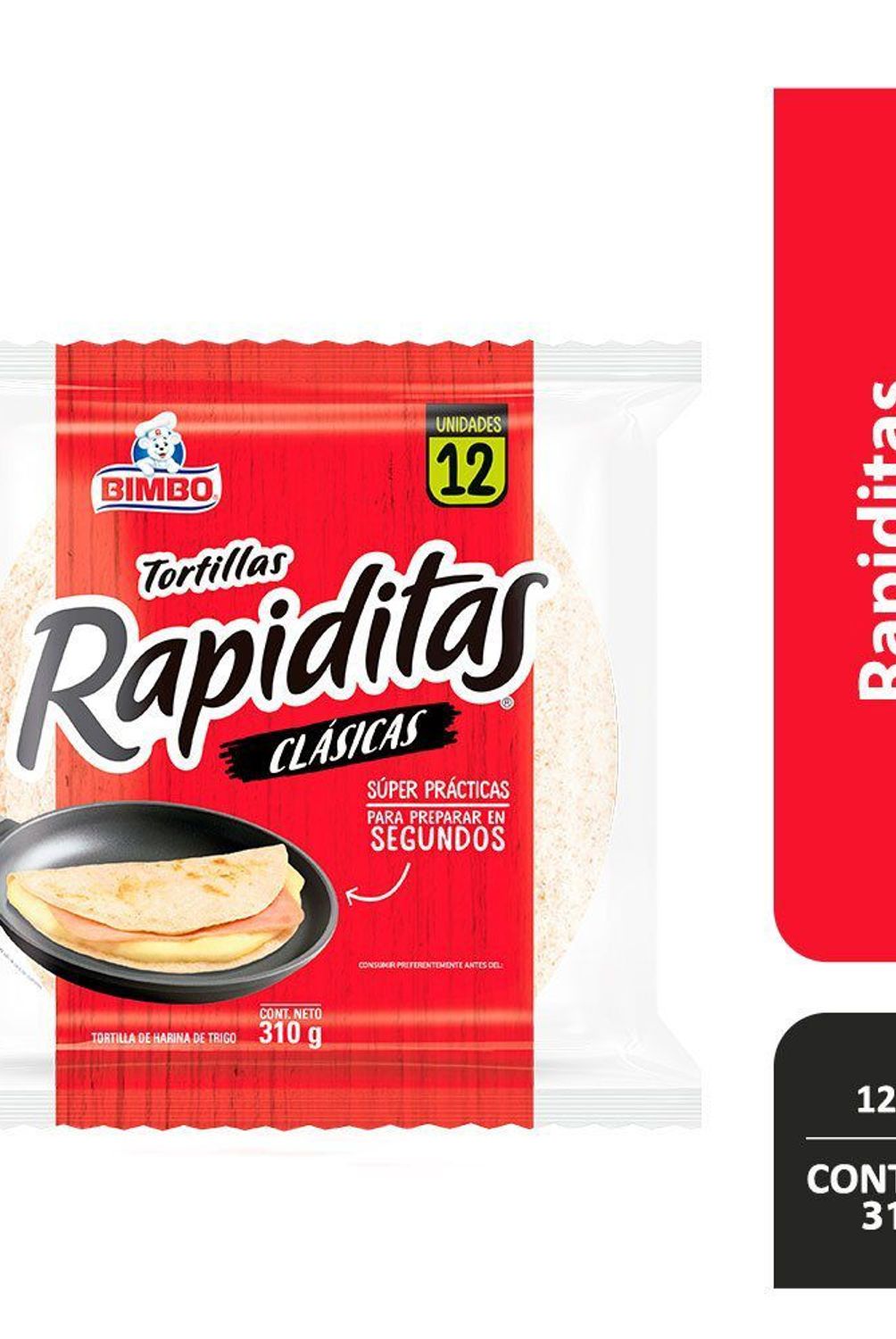 BIMBO - Tortillas Bimbo Rapiditas Clásicas Bolsa 310 g