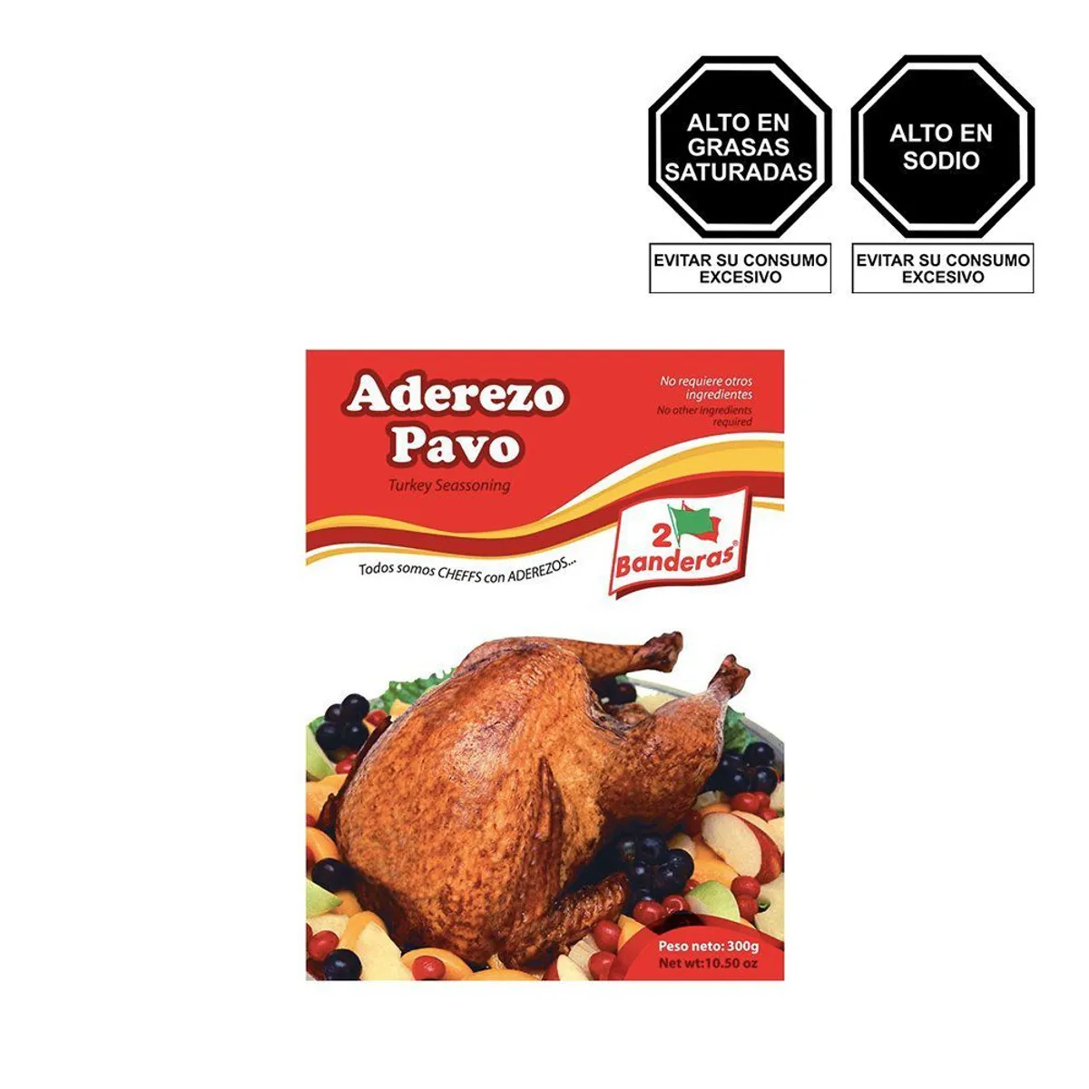 2 BANDERAS - Aderezo para Pavo 2 Banderas Bolsa 300 g