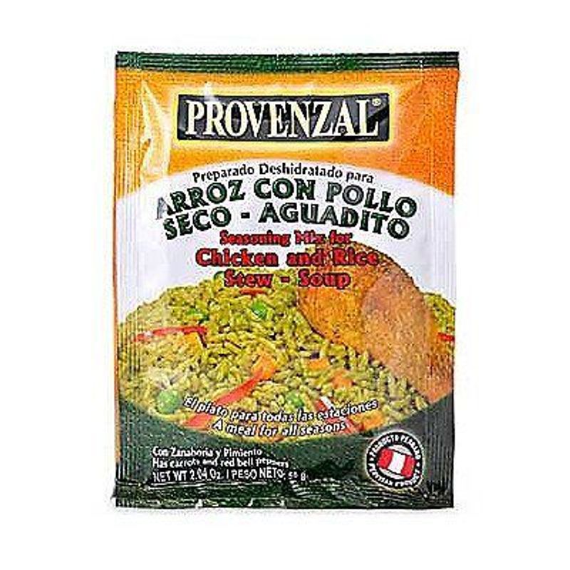 PROVENZAL - Mezcla para Arroz con Pollo Seco y Aguadito Provenzal 58 g