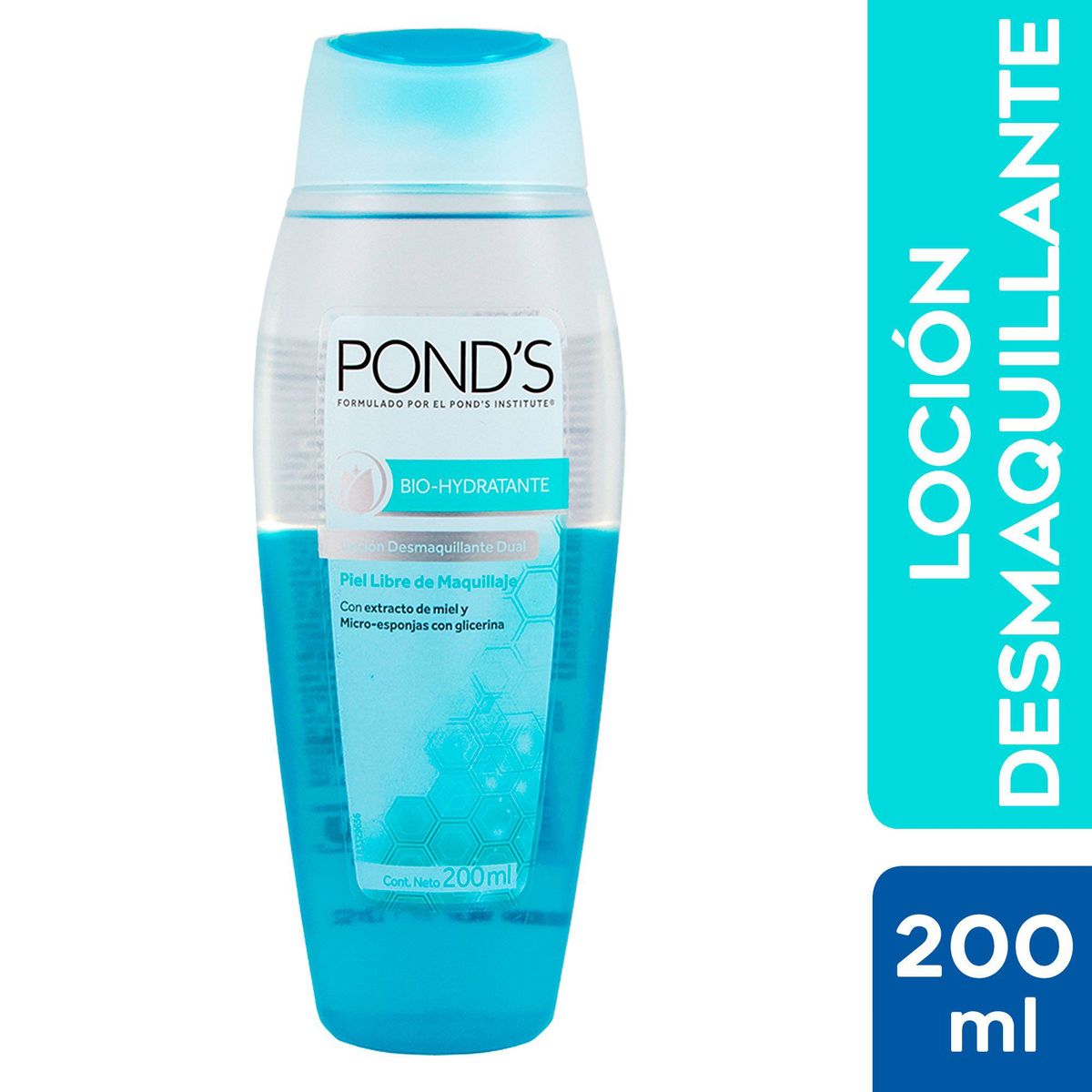 PONDS - Loción Desmaquillante Portugal Bio Hydratante Envase 200 mL