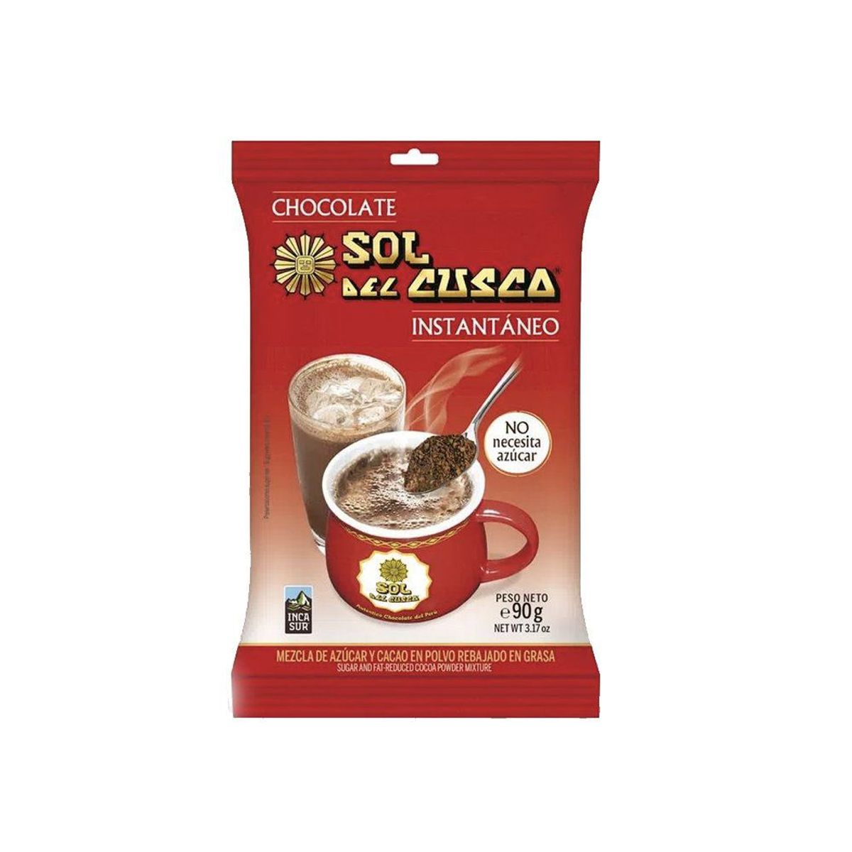 SOL DEL CUSCO - Chocolate Instantáneo Sol del Cusco Bolsa 90 g