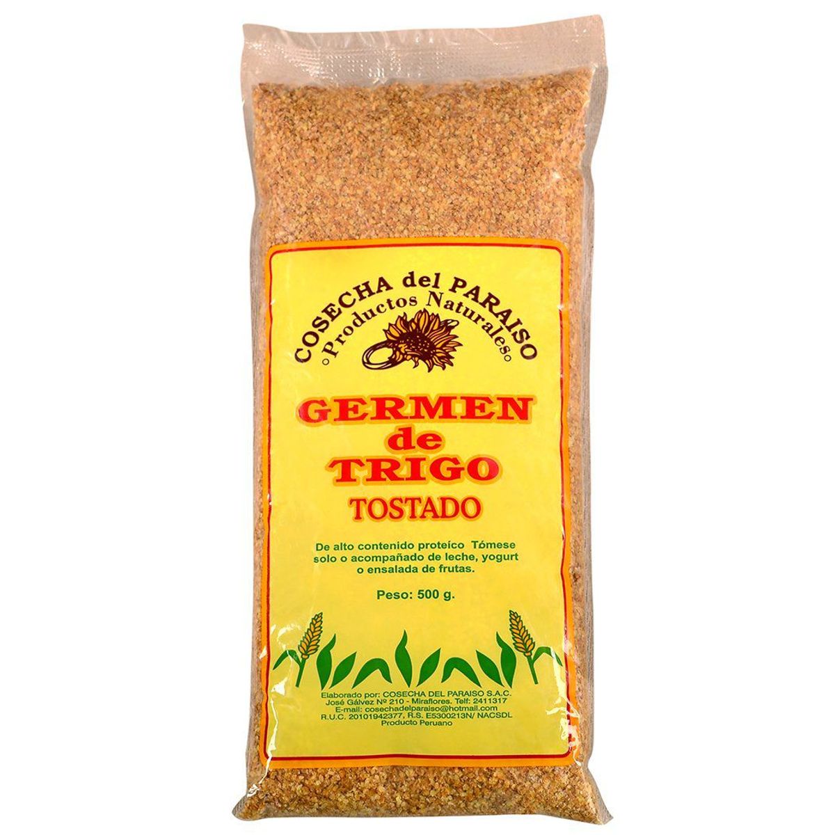 COSECHA DEL PARAISO - Germen de Trigo Tostado Cosecha del Paraíso Bolsa 500 g