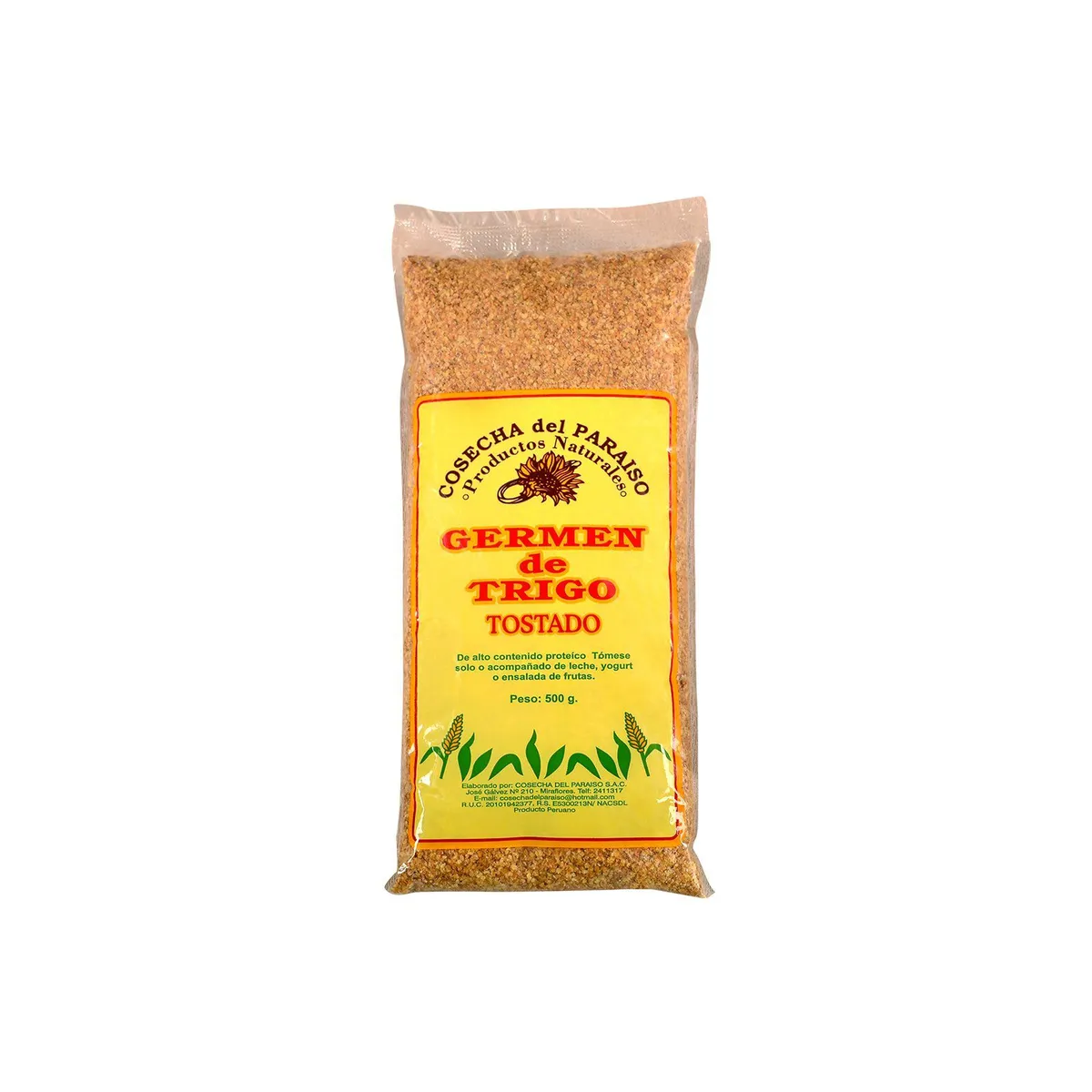 COSECHA DEL PARAISO - Germen de Trigo Tostado Cosecha del Paraíso Bolsa 500 g