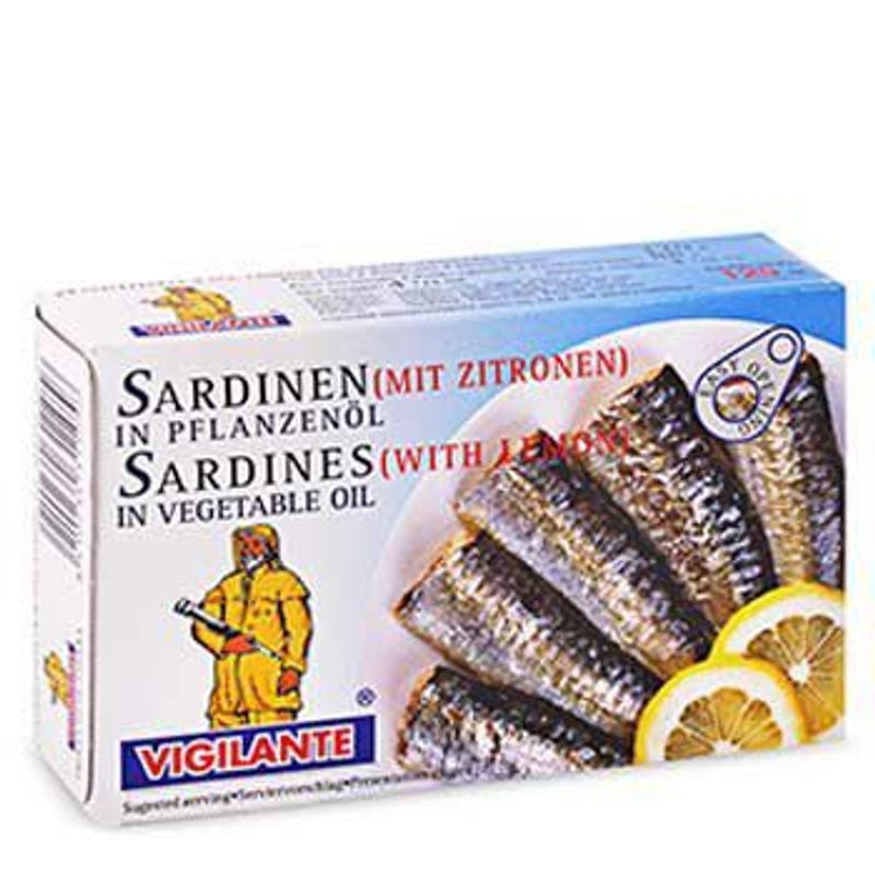 VIGILANTE - Sardinas en Aceite al Limón Vigilante 120 g
