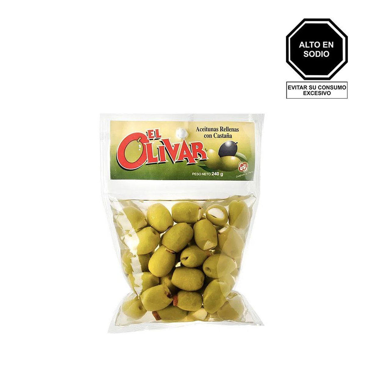 EL OLIVAR - Aceituna Verde con Castaña El Olivar Bolsa 240 g