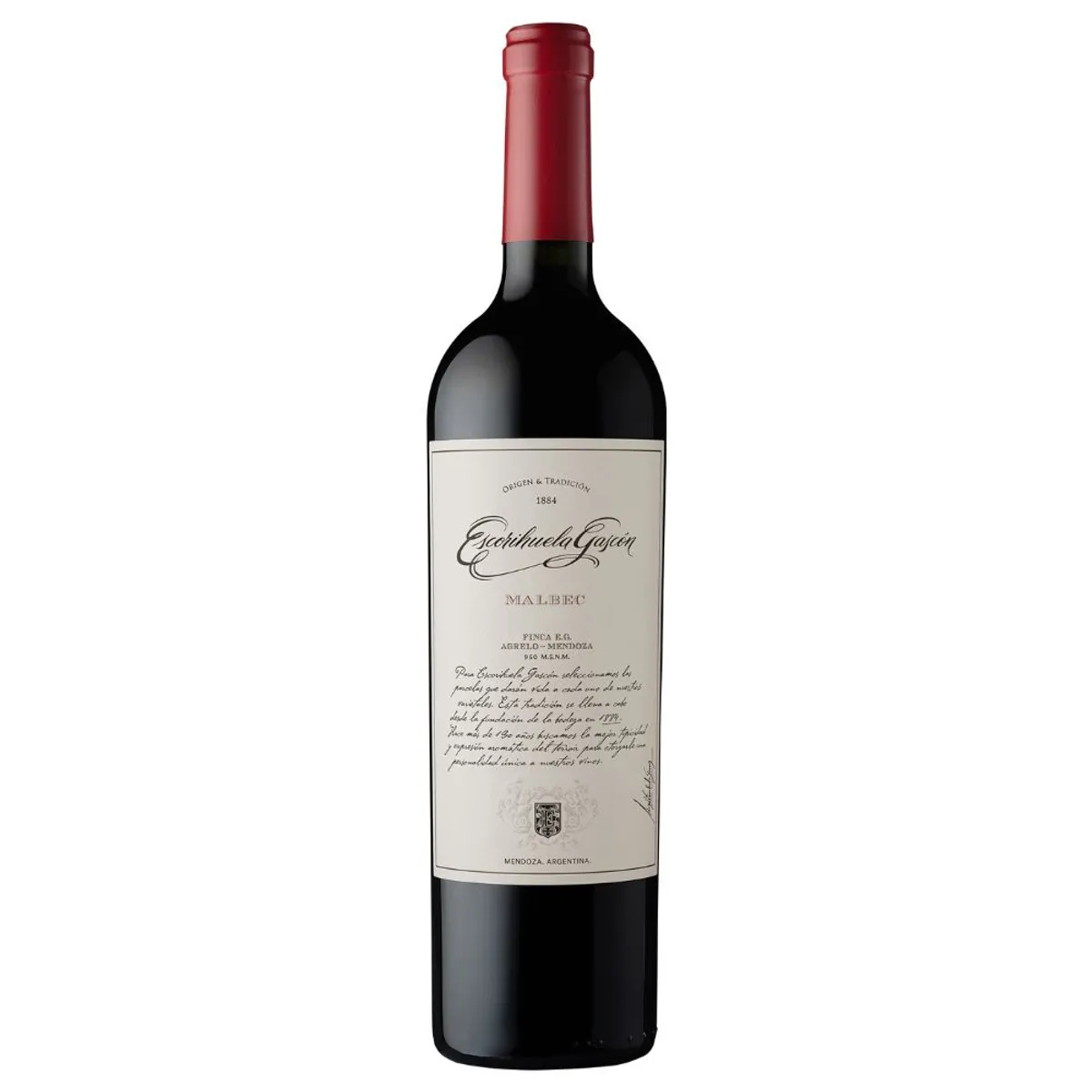ESCORIHUELA GASCON - Vino Tinto Escorihuela Gascón Malbec Botella 750 mL