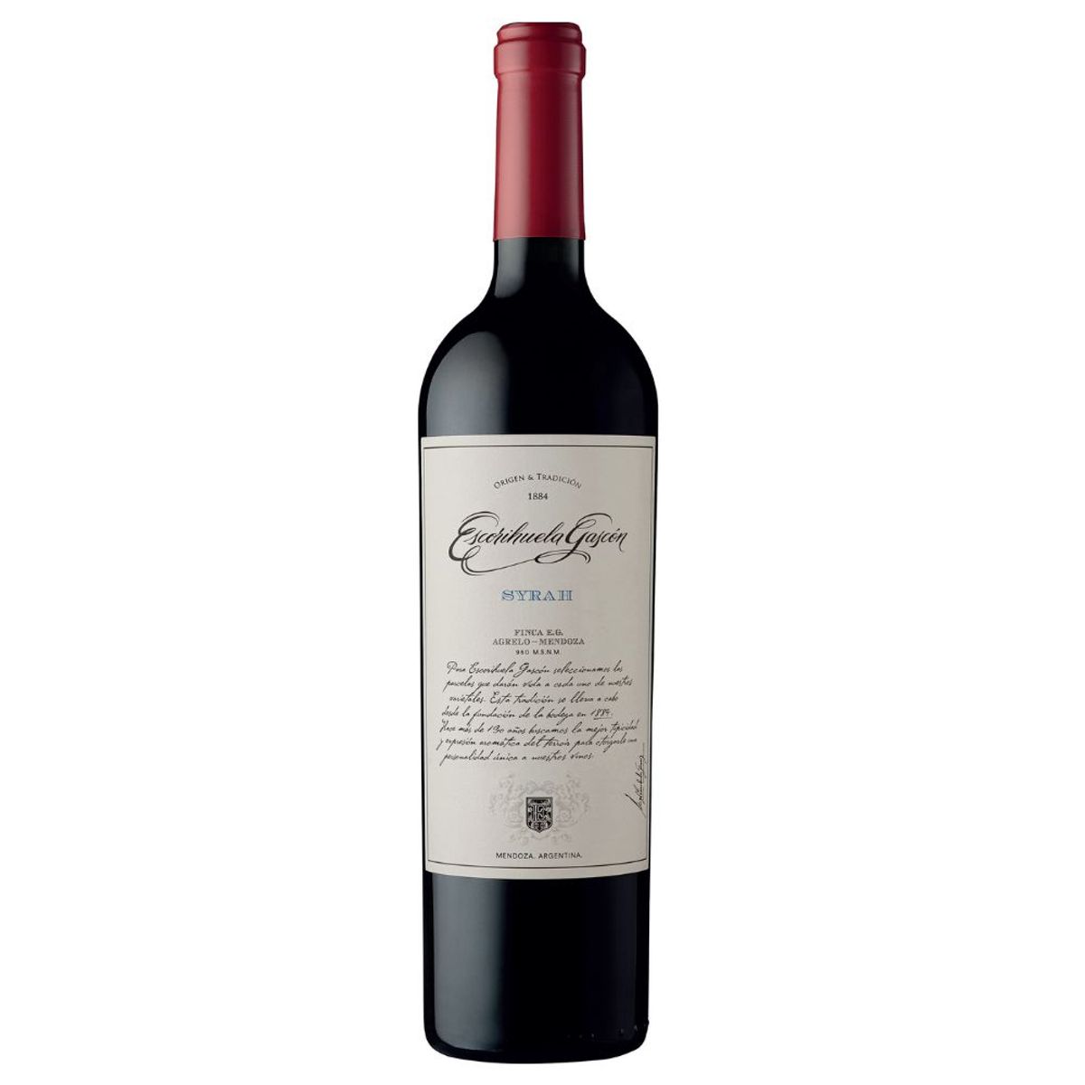 ESCORIHUELA GASCON - Vino Tinto Escorihuela Gascón Syrah Botella 750 mL