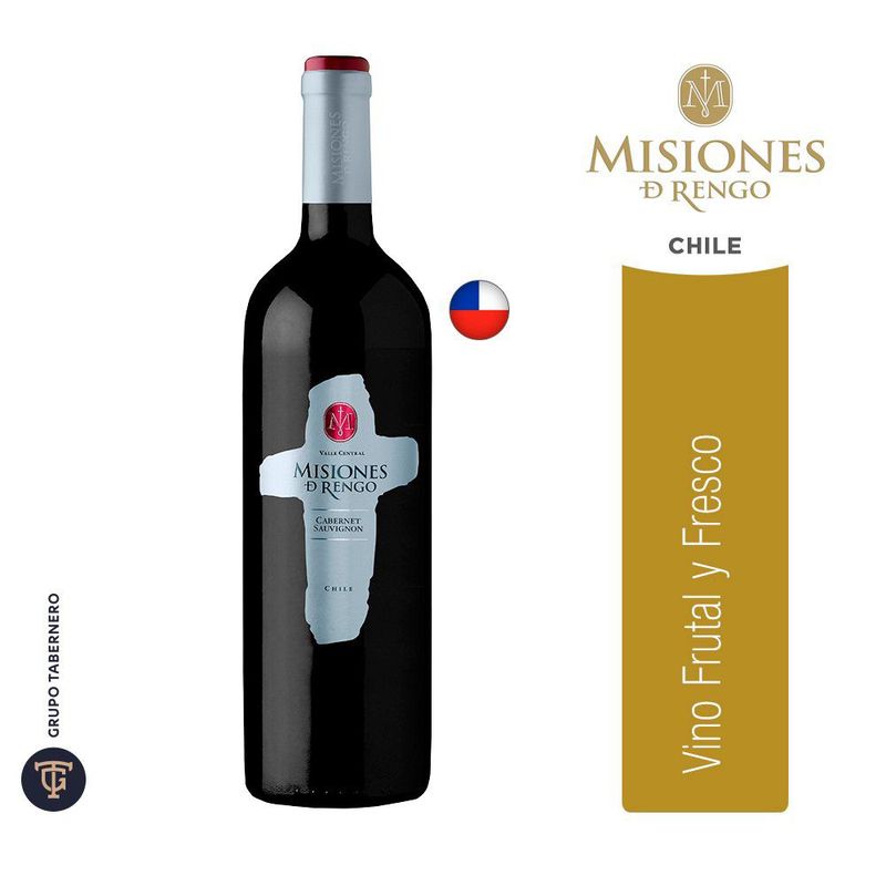 MISIONES DE RENGO - Vino Misiones De Rengo Tinto Cabernet Sauvignon Botella 750 mL