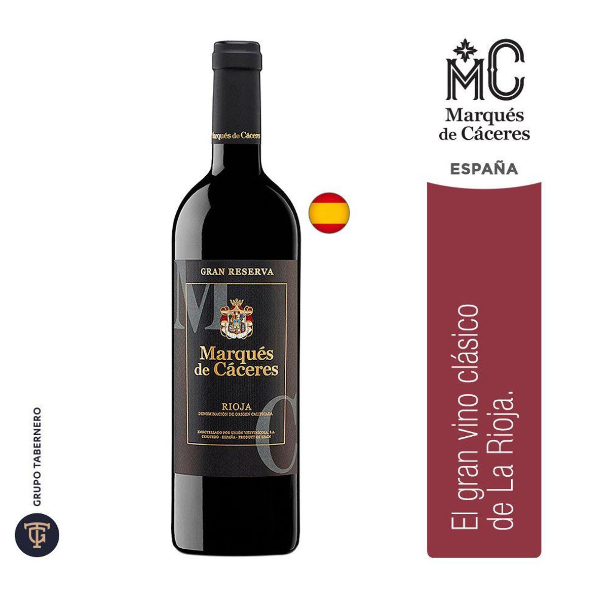 MARQUES DE CACERES - Vino Tinto Marqués de Cáceres Gran Reserva Botella 750 mL