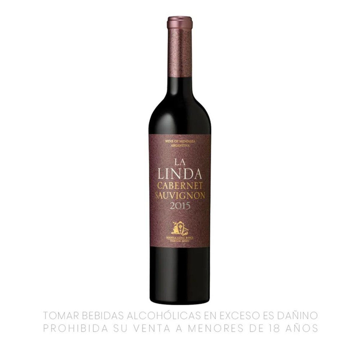 FINCA LA LINDA - Vino Tinto Cabernet Finca La Linda 14.1° Botella 750 mL