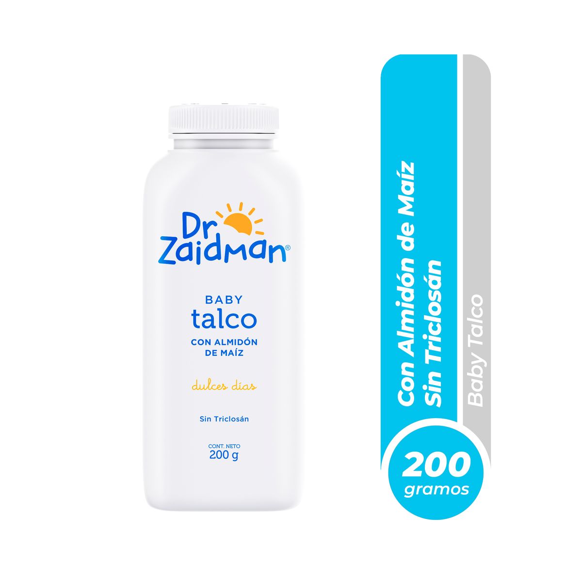 DR ZAIDMAN - Talco para Bebé Dr. Zaidman Envase 200 g