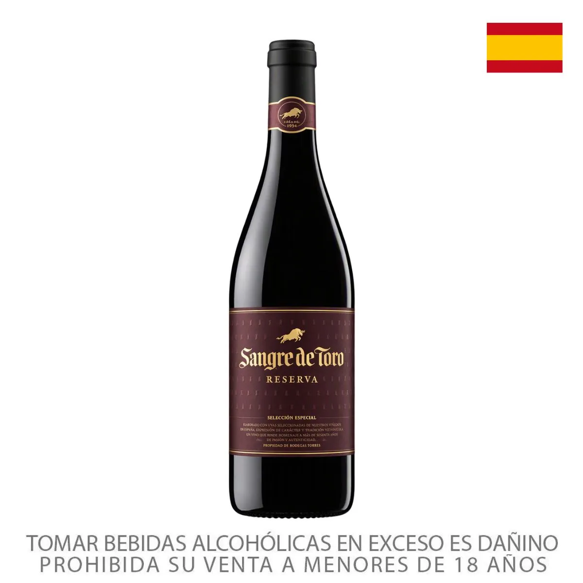 SANGRE DE TORO - Vino Tinto Sangre de Toro Reserva Botella 750 mL