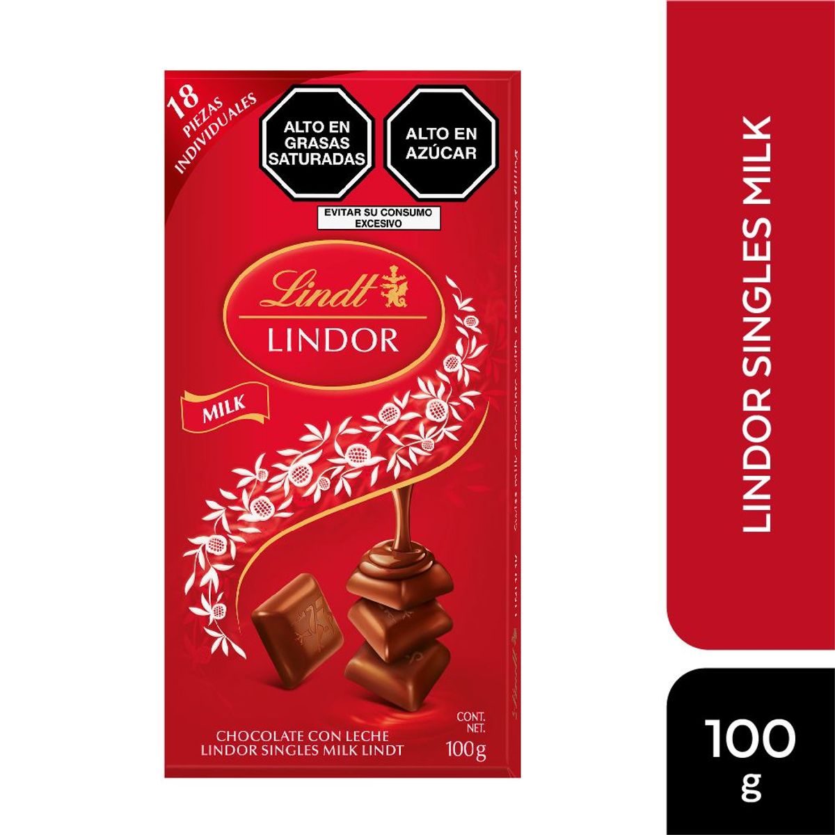 LINDT - Chocolate Lindor Singles Milk Lindt 100 g
