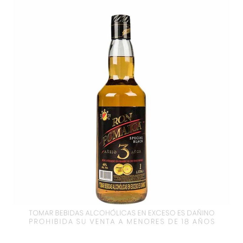 POMALCA - Ron Pomalca Rubio 3 Años Botella 1 L