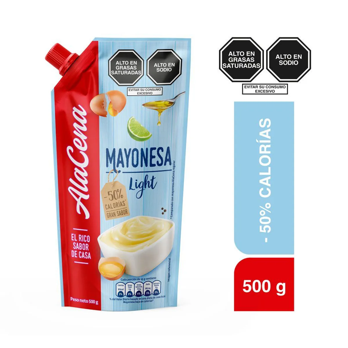 ALACENA - Mayonesa Light Alacena 500 g