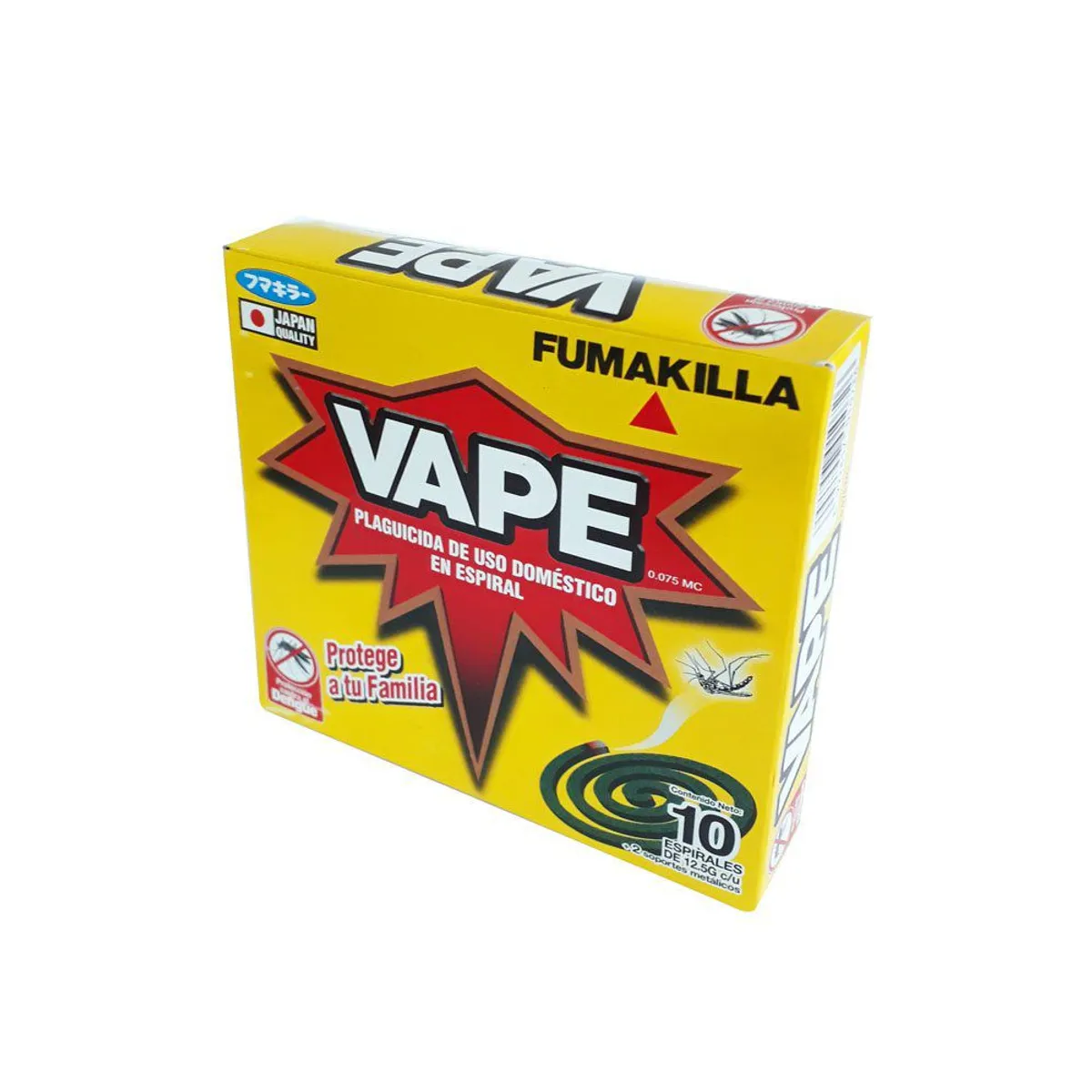 VAPE - Espirales Repelentes de Mosquitos Vape Caja 10 Und