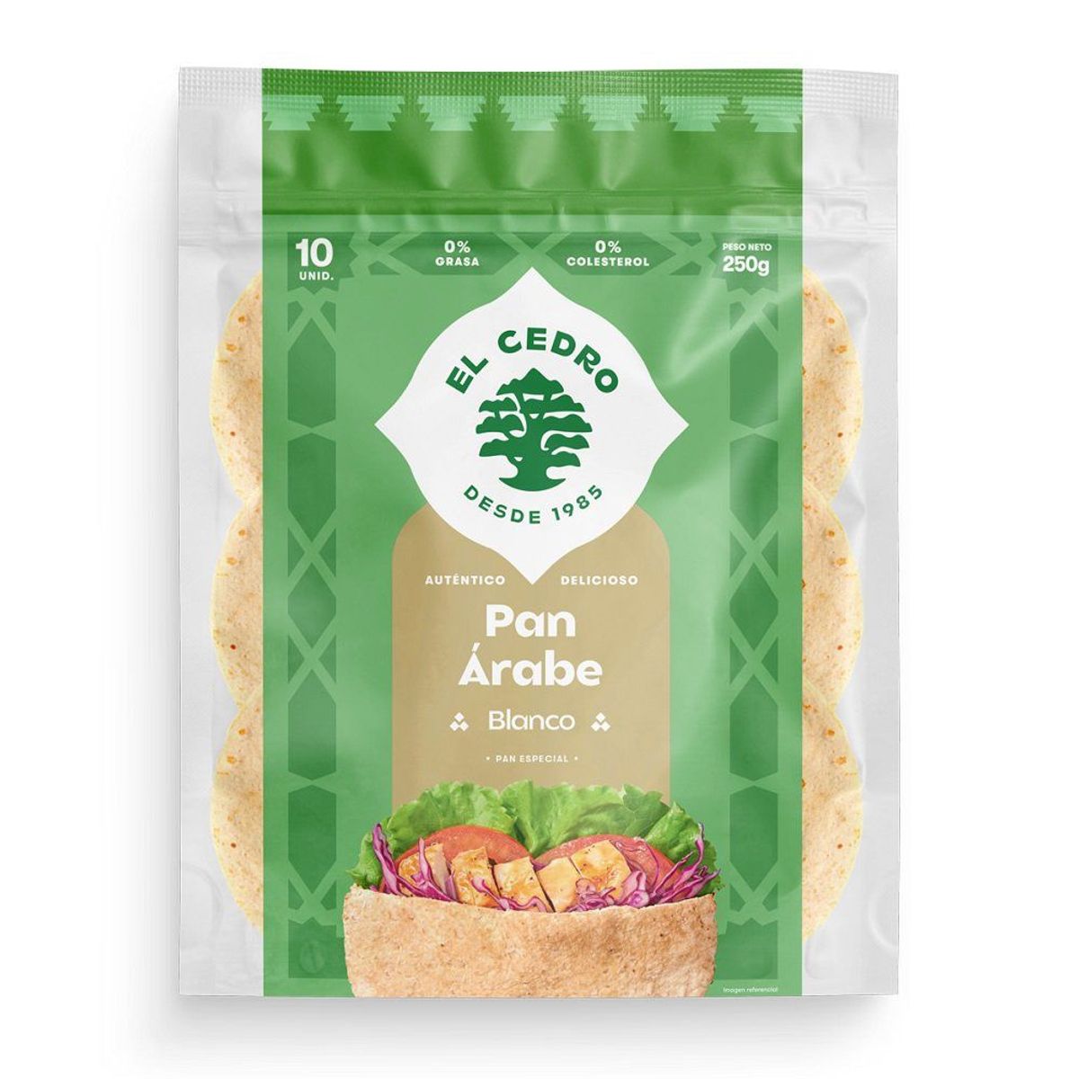 EL CEDRO - Pan Árabe Blanco El Cedro Bolsa 10 Und